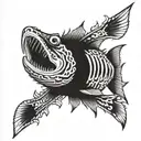 Nemo spearin Barracuda tattoo design idea