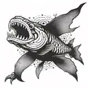 Nemo spearin Barracuda tattoo design idea
