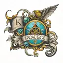 knowledge is power tattoo design idea