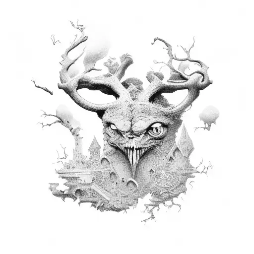 open book with negative space filligree page tattoo design idea