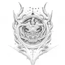 Carpe Diem inscription tattoo design idea