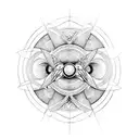  infinity with 3D effect tattoo design idea