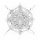 hexagonal infinity with 3D effect tattoo design idea