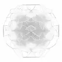 hexagonal infinity with 3D effect tattoo design idea