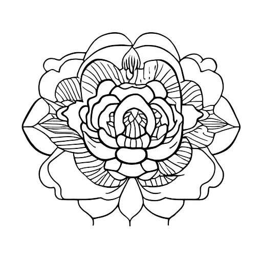 flores delicadas de 10 cm tattoo design idea