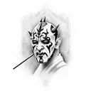 darth maul  tattoo design idea