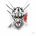 darth maul  tattoo design idea