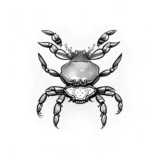 crab mixed with a scorpio tattoo design idea