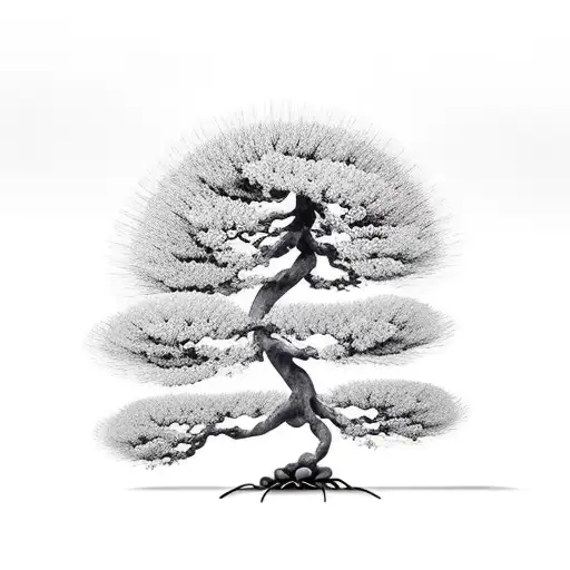 bonsai tree  tattoo design idea