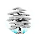 bonsai tree  tattoo design idea