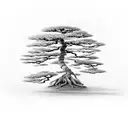 bonsai tree  tattoo design idea