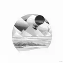 2000 with a sunrise tattoo design idea