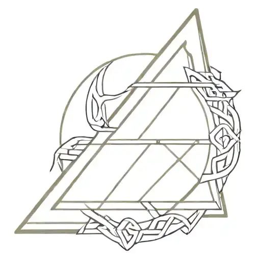 dacian draco with valknut symbol tattoo design idea