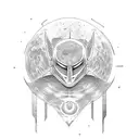 khonsu moon god knight tattoo design idea