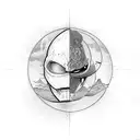 khonsu moon god knight tattoo design idea