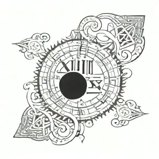 February 24, 1999 using roman numerals tattoo design idea