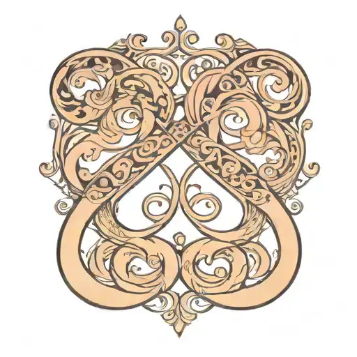 infinity symbol tattoo design idea