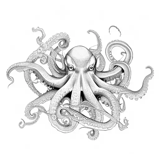 abyss involved by an octopus tattoo design idea