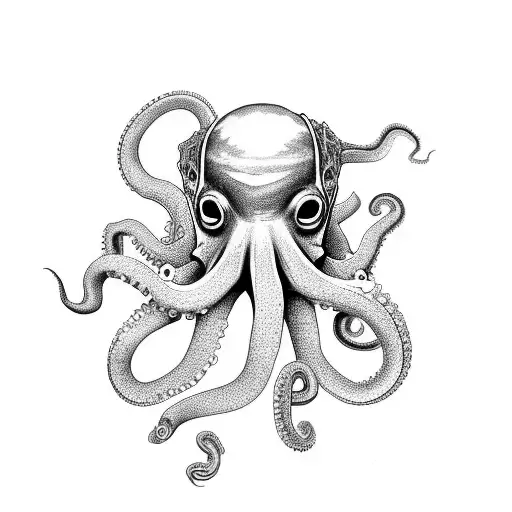 abyss involved by an octopus tattoo design idea
