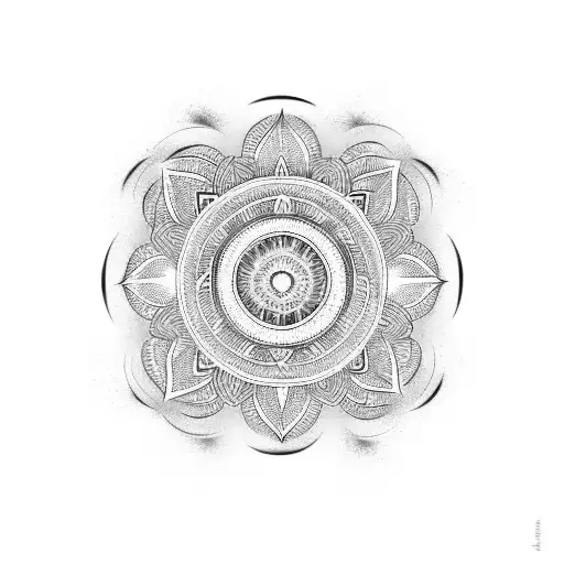 chakra mandala on shoulder tattoo tattoo design idea