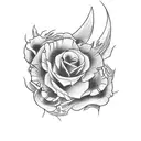 coffin tattoo design idea