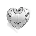 heart beat with baseball tattoo design idea