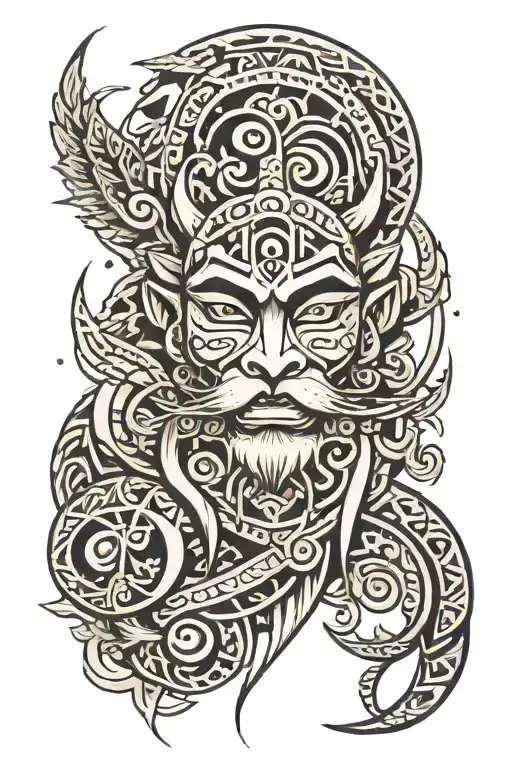 Tribal Noah tattoo design idea