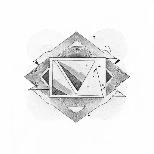 Triangle Nebraska Themed Tattoo tattoo design idea