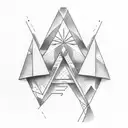 Triangle Nebraska Themed Tattoo tattoo design idea