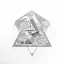 Triangle Nebraska Themed Tattoo tattoo design idea