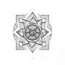 Naruto leaf village symbol, with L,K,T tetters   tattoo design idea