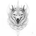 fenrir tattoo design idea