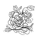 Fern Tree tattoo design idea