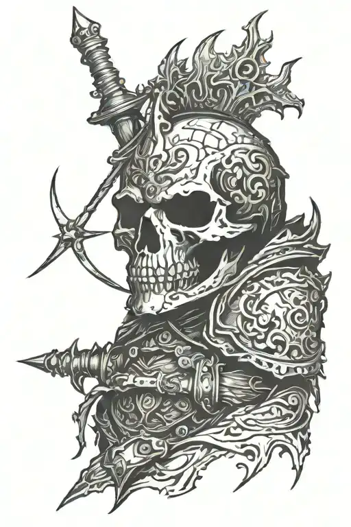 Dark Souls 3 High Lord Wolnir tattoo design idea