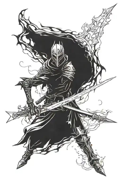 Dark Souls 3 Lorian And Lothric tattoo design idea