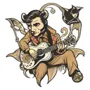 Elvis Presley bear tattoo design idea