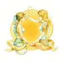 best friends, back to back, weaving reality, bonded by Aquarius and synchronicities, telepathy, infinity symbol  tattoo design idea