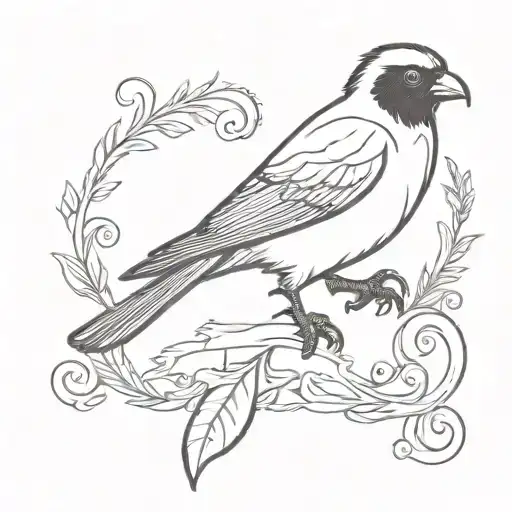 Edgar Allan Poe inspired tattoo design idea