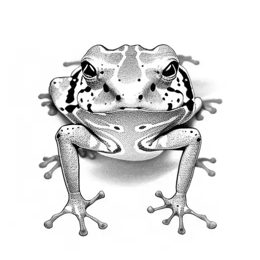 poison dart frog tattoo design idea