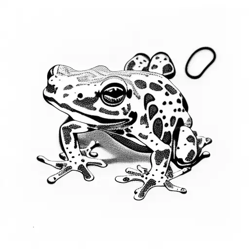 poison dart frog tattoo design idea