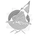 Volcano tattoo design idea