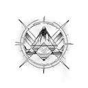 Volcano tattoo design idea