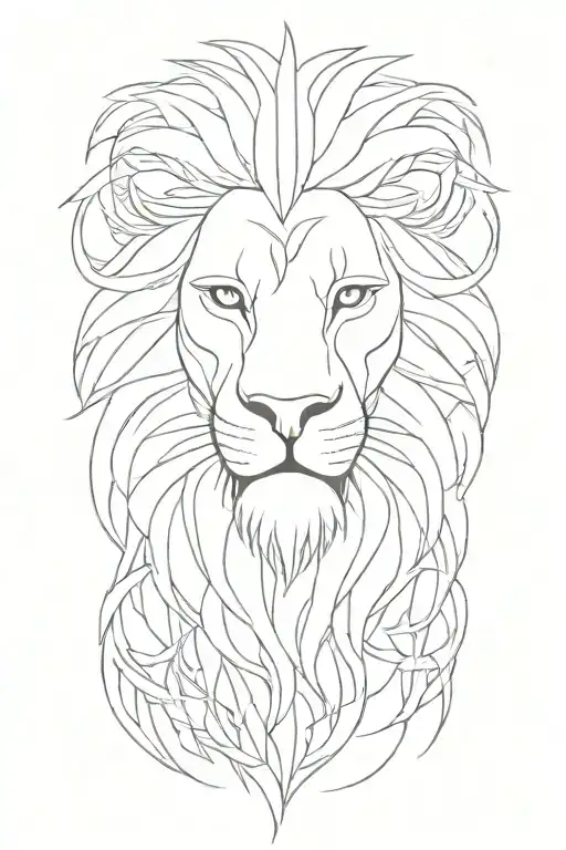 Czech Lion tail  tattoo design idea