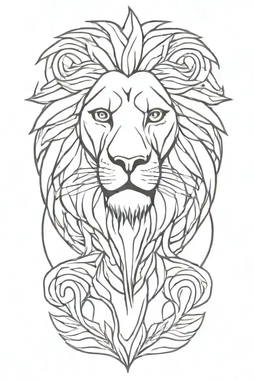 Czech Lion tattoo design idea