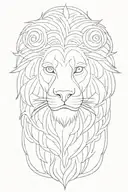 Czech Republic Lion  tattoo design idea