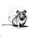 mouse with tiara tattoo design idea