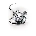 mouse with tiara tattoo design idea