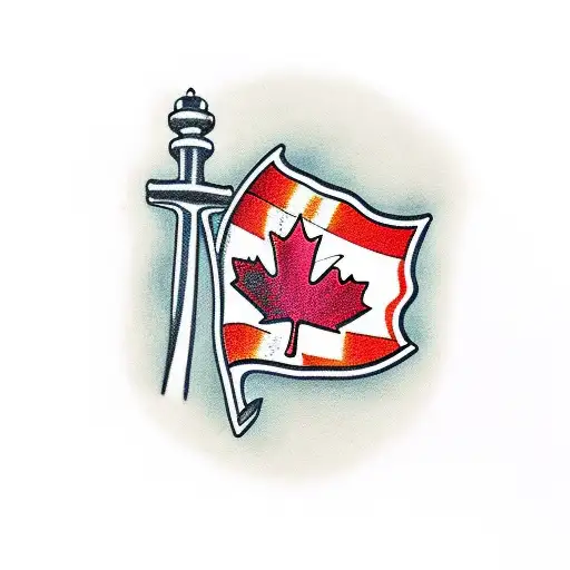 Irish Canadian  tattoo design idea