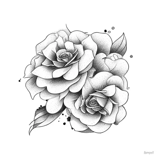 February And October Birth Flower Tattoo