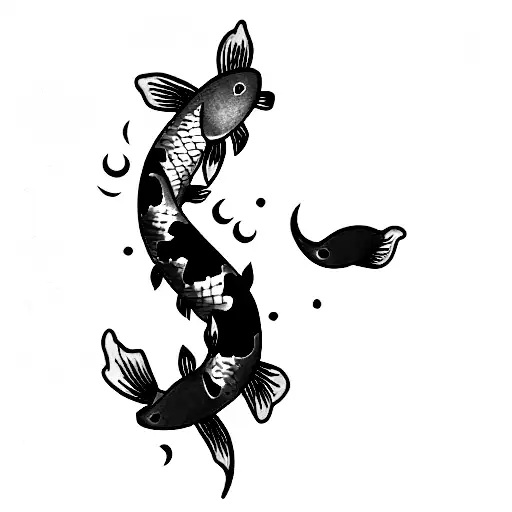 Koi Fish tattoo design idea